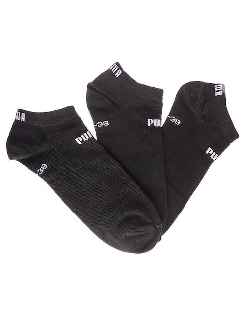 CALCETA PUMA, UNITALLA, NEGRO LISO/DISE