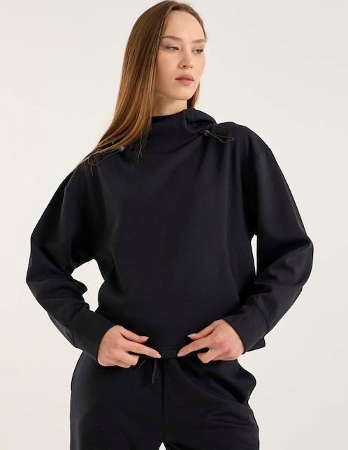 SUDADERA SPM26001-02 SPRINT, M, NEGRO