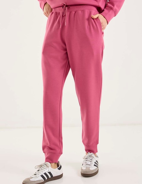 Pants regular con jareta para mujer 1