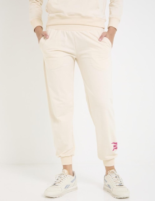 Pants regular con jareta para mujer 1