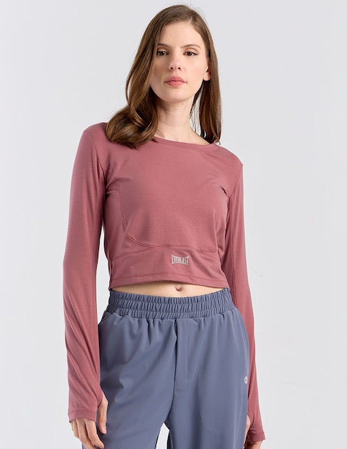 Playera deportiva térmica para entrenamiento de mujer 1