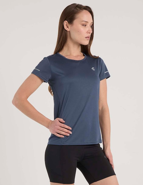 Playera manga corta cuello redondo para mujer 1