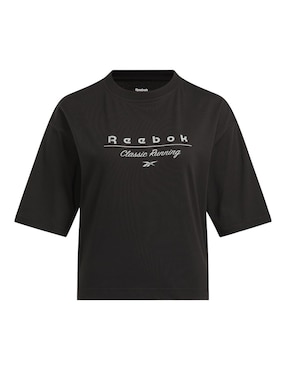 Playera Manga Corta Reebok Sw Running Graphic Tee Cuello Redondo Para Mujer