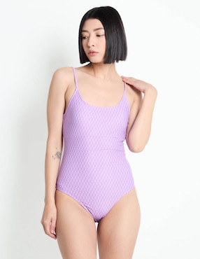 Traje De Baño Completo Non Stop Estampado Para Mujer