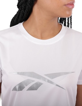 Playera manga corta Reebok cuello redondo para mujer