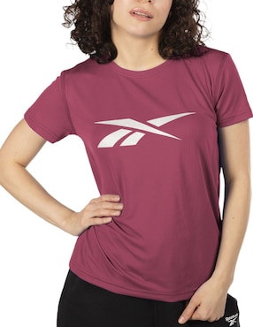 Playera Manga Corta Reebok Cuello Redondo Para Mujer