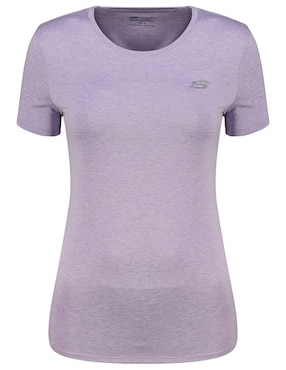 Playera manga corta Skechers cuello redondo para mujer