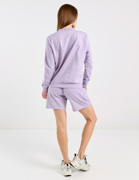 Conjunto deportivo regular con elástico para mujer