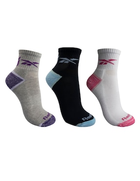 Set de calcetín para entrenamiento Reebok para mujer 3 pares