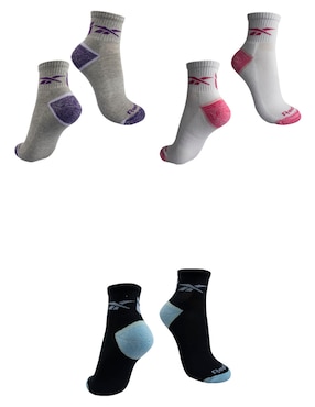 Set de calcetín para entrenamiento Reebok para mujer 3 pares