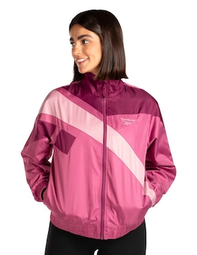 Chamarra casual Reebok para mujer