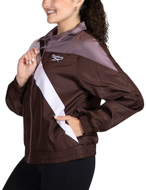 Chamarra casual Reebok para mujer