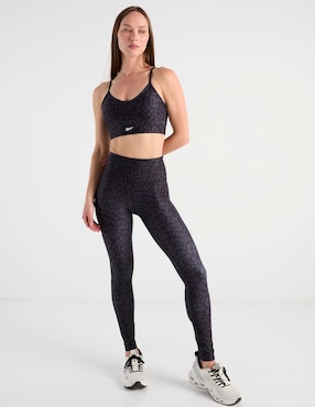 Legging Reebok a la cintura con elástico para mujer