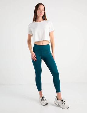 Legging Reebok a la cintura con elástico para mujer