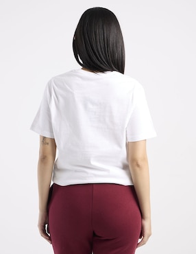Playera manga corta Reebok cuello redondo para mujer