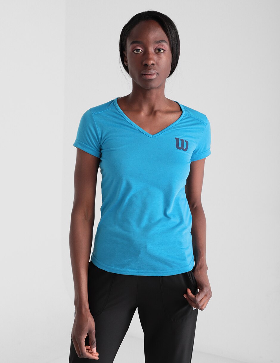 Playera Wilson Talla CH Deportivo Azul | Walmart en línea