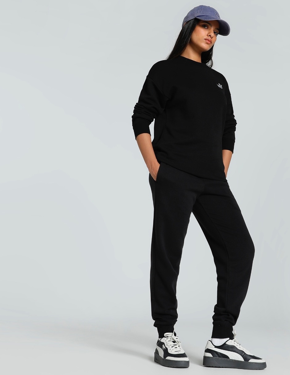 Pants regular con elástico para mujer 15