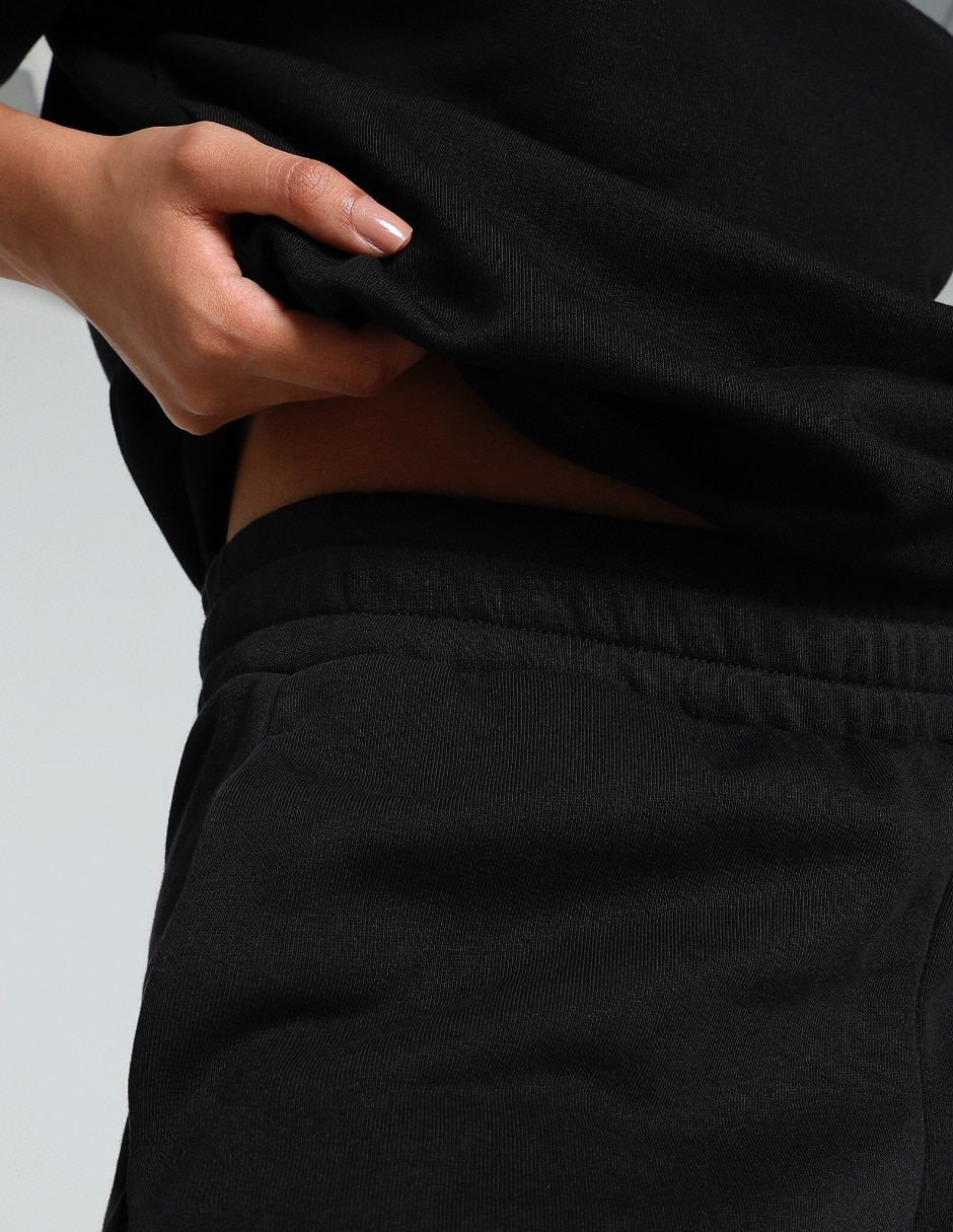 Pants regular con elástico para mujer