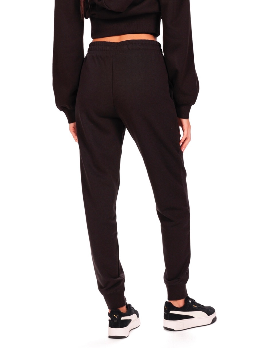 Pants regular con elástico para mujer 7