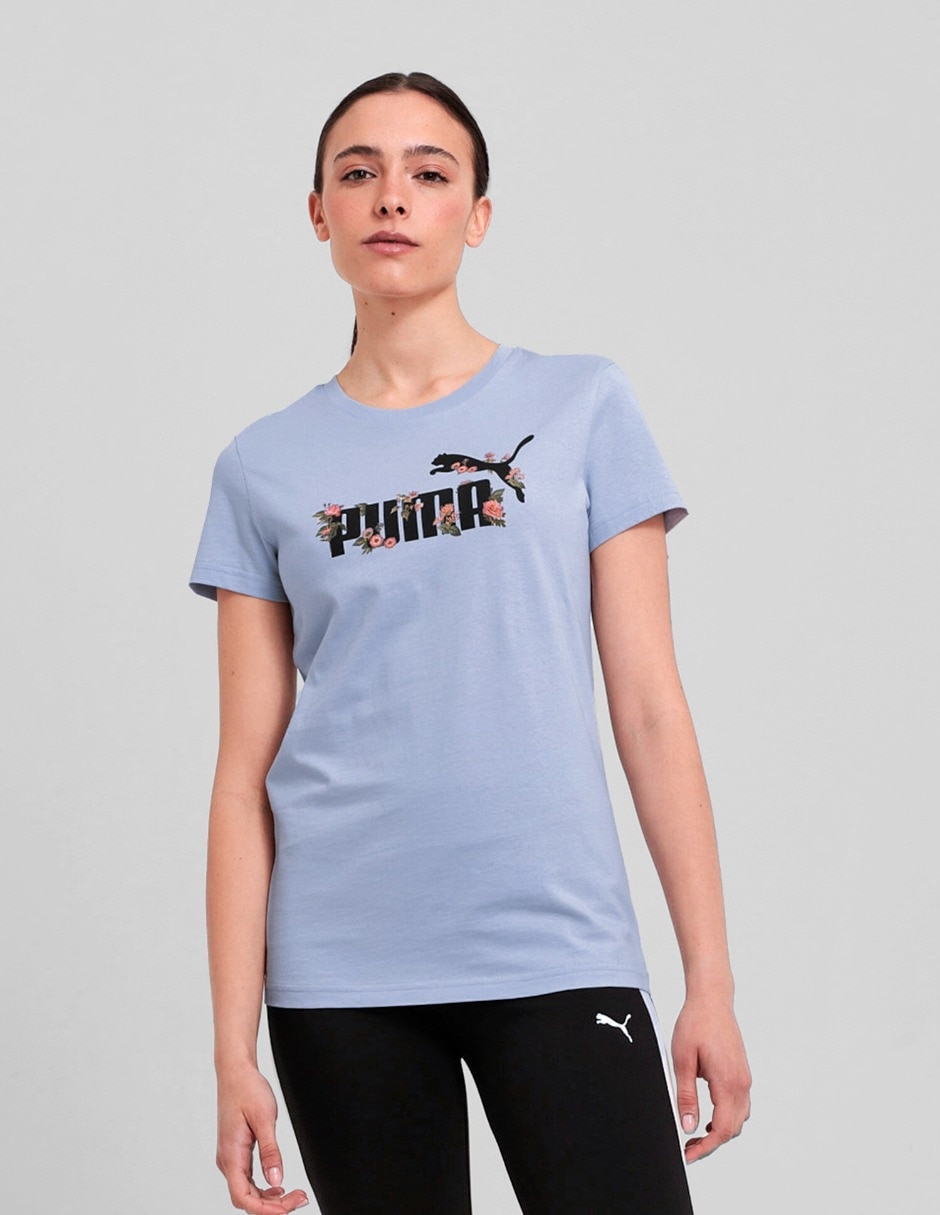 Playera manga corta Puma Graphics Floral No Logo Tee cuello redondo para  mujer
