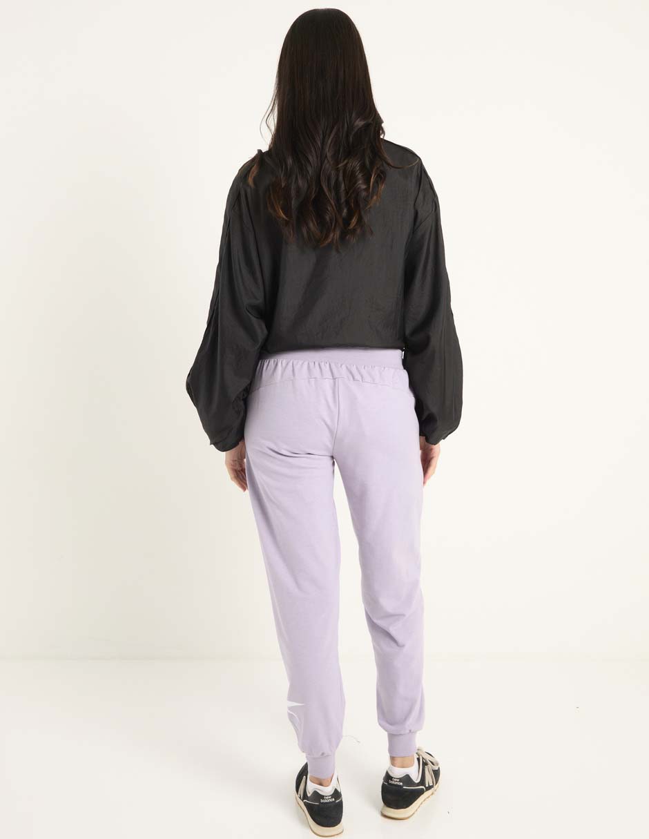 Pants regular con elástico para mujer 2