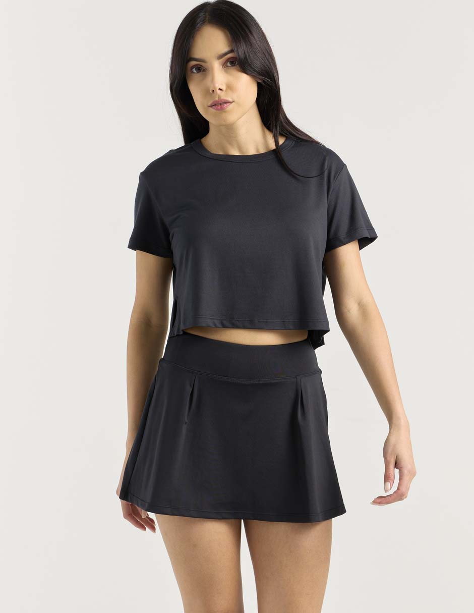 Falda short a la cintura