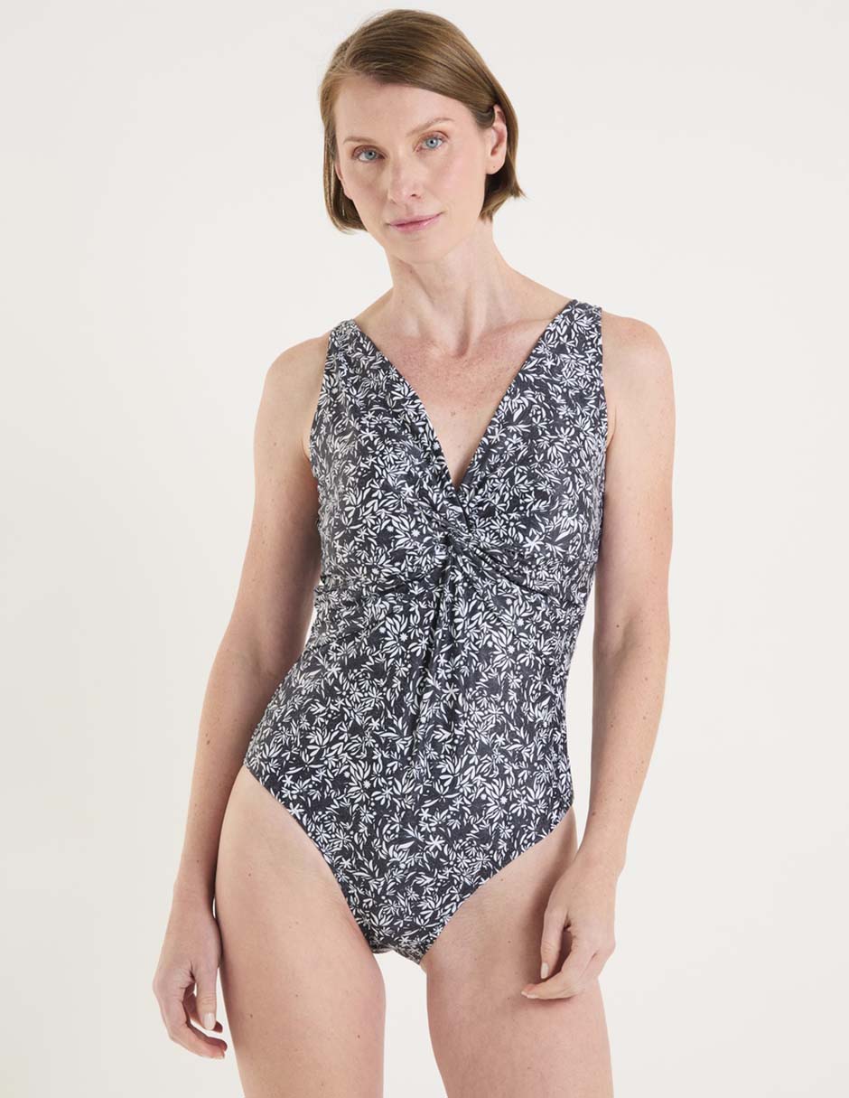 Traje de baño completo estampado floral para mujer Traje de baño completo estampado floral para mujer