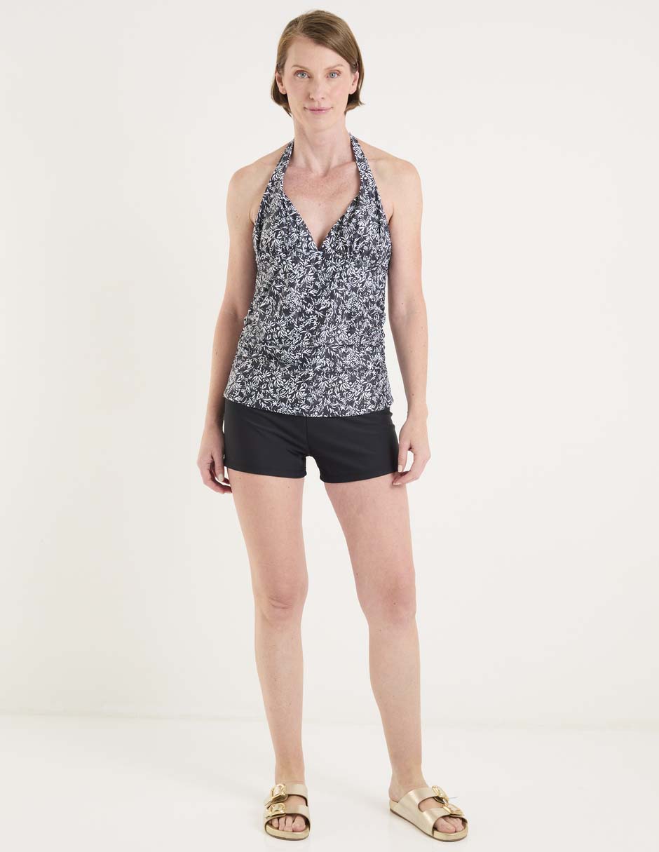 TANKINI/BIKINI WEEKEND, G, NEGRO LISO/E