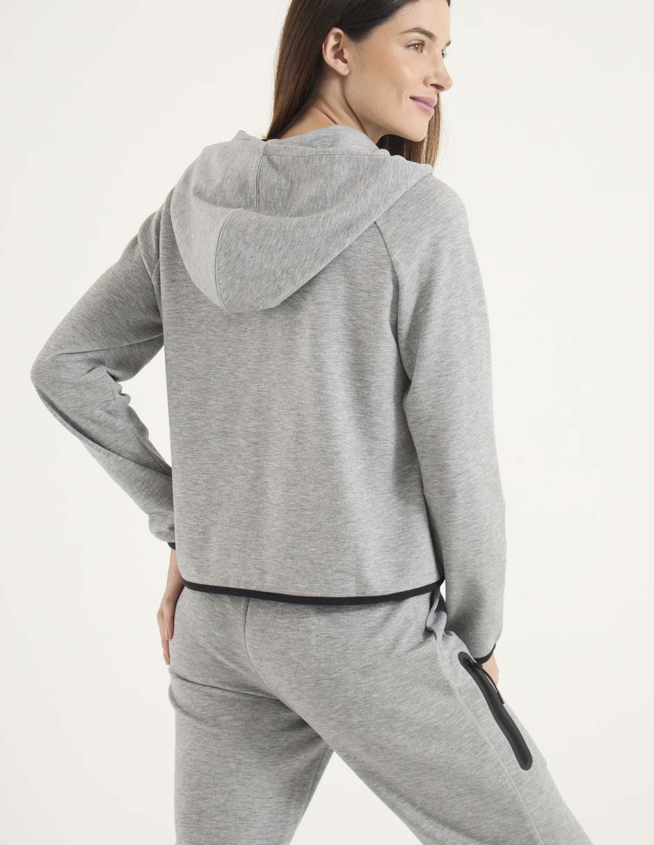 Sudadera con capucha y bolsa para mujer 2