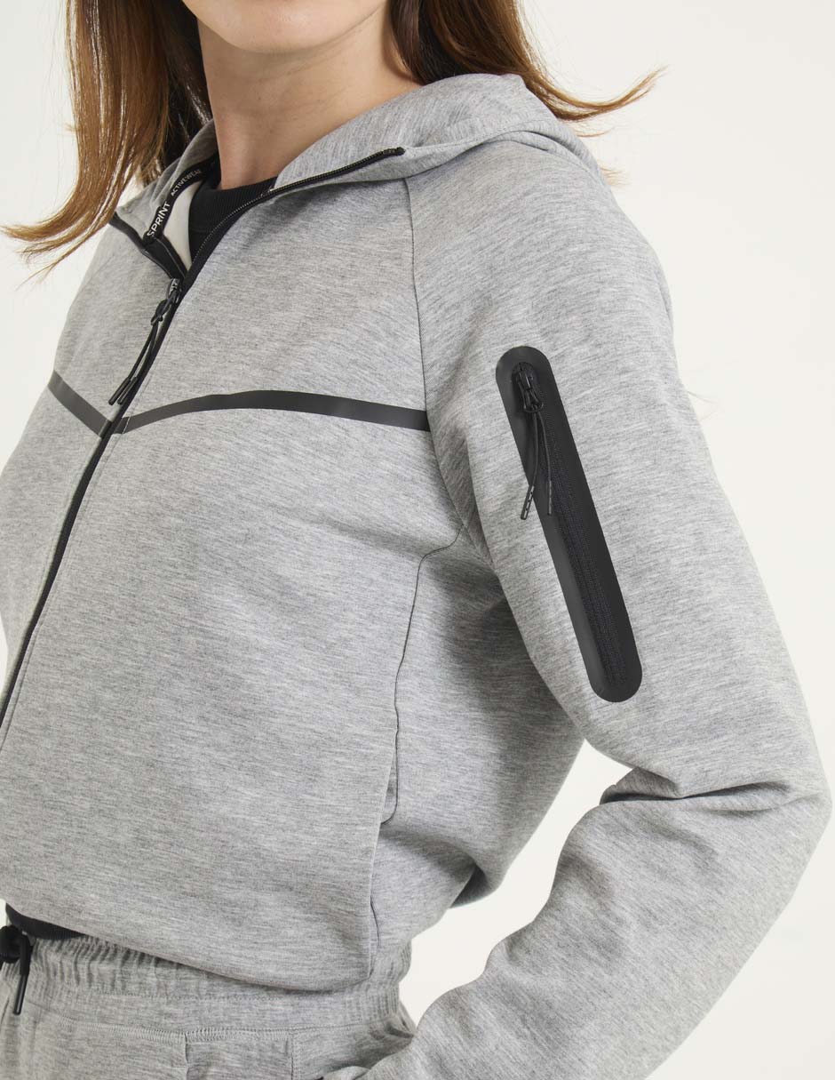 Sudadera con capucha y bolsa para mujer 4