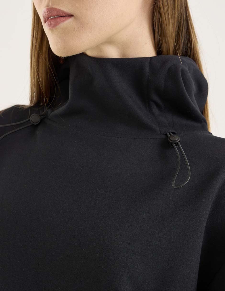 SUDADERA SPM26001-02 SPRINT, M, NEGRO