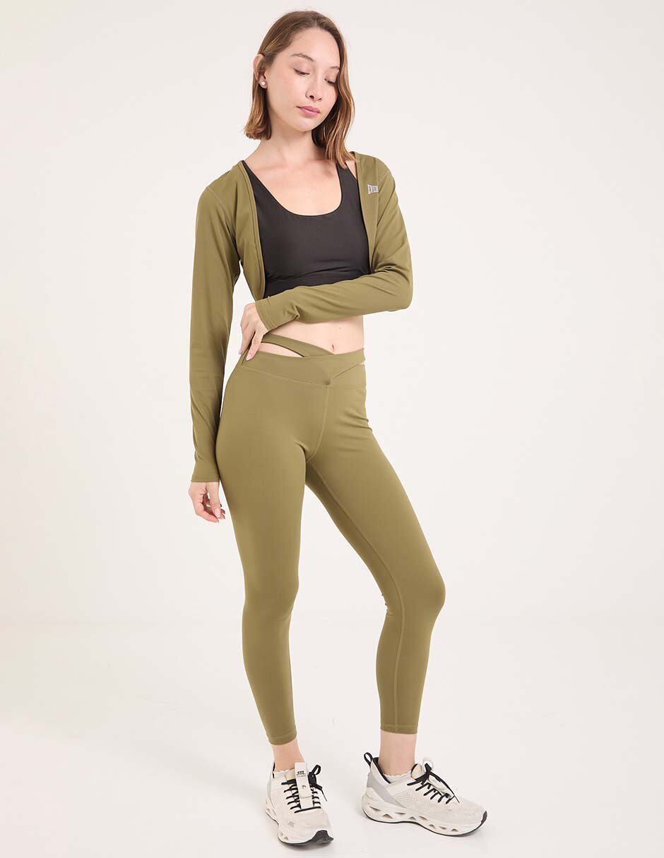 PLAYERA S18802 EVERLA, EG, VERDE OLIVO