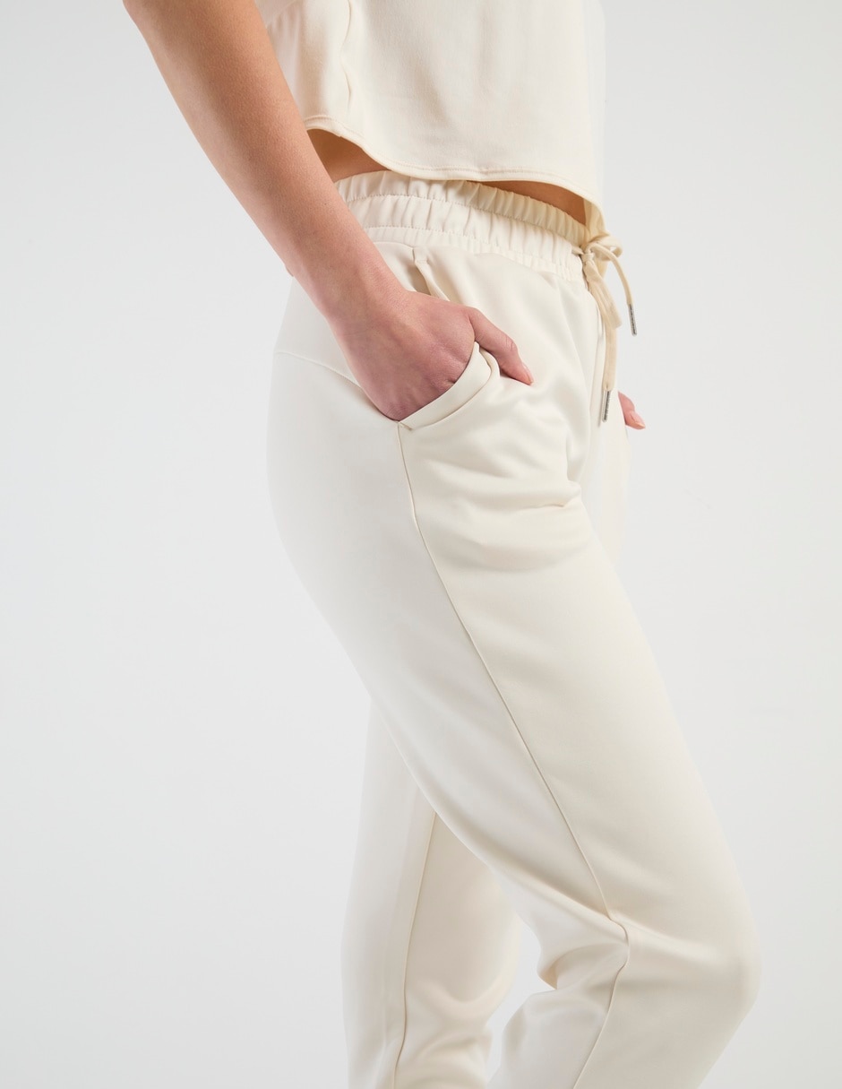 Pants slim con agujeta para mujer 5