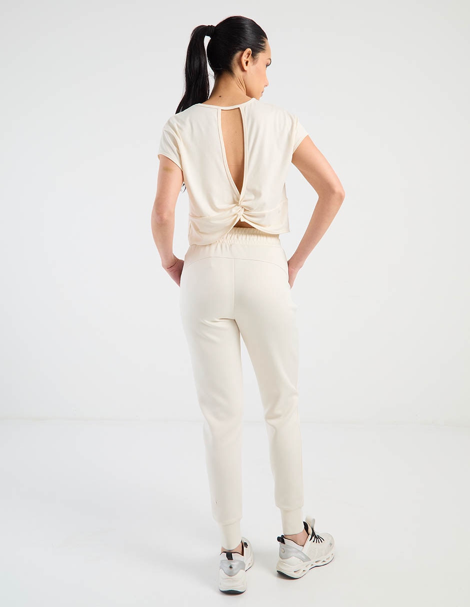 Pants slim con agujeta para mujer 6