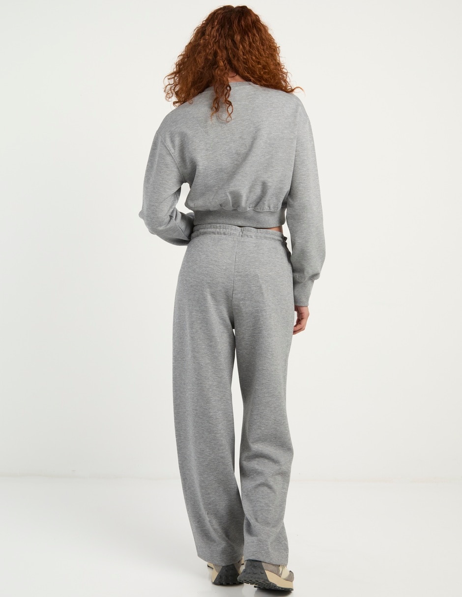 Pants straight con jareta para mujer 6