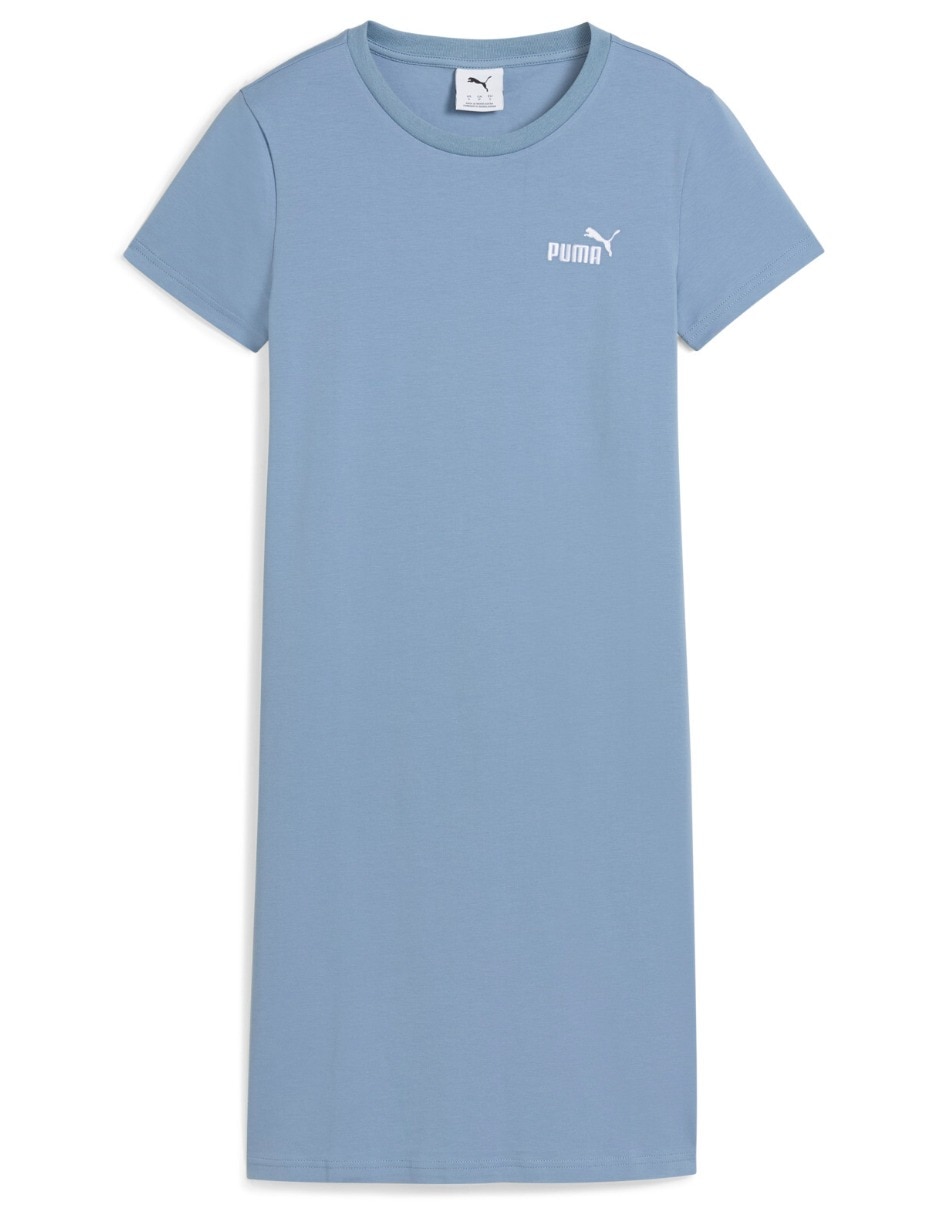 Vestido corto casual Puma Ess Small No Logo Slim Dress para