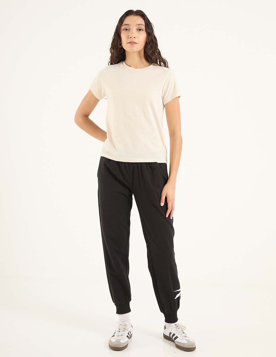 Pants straight con elástico para mujer 3