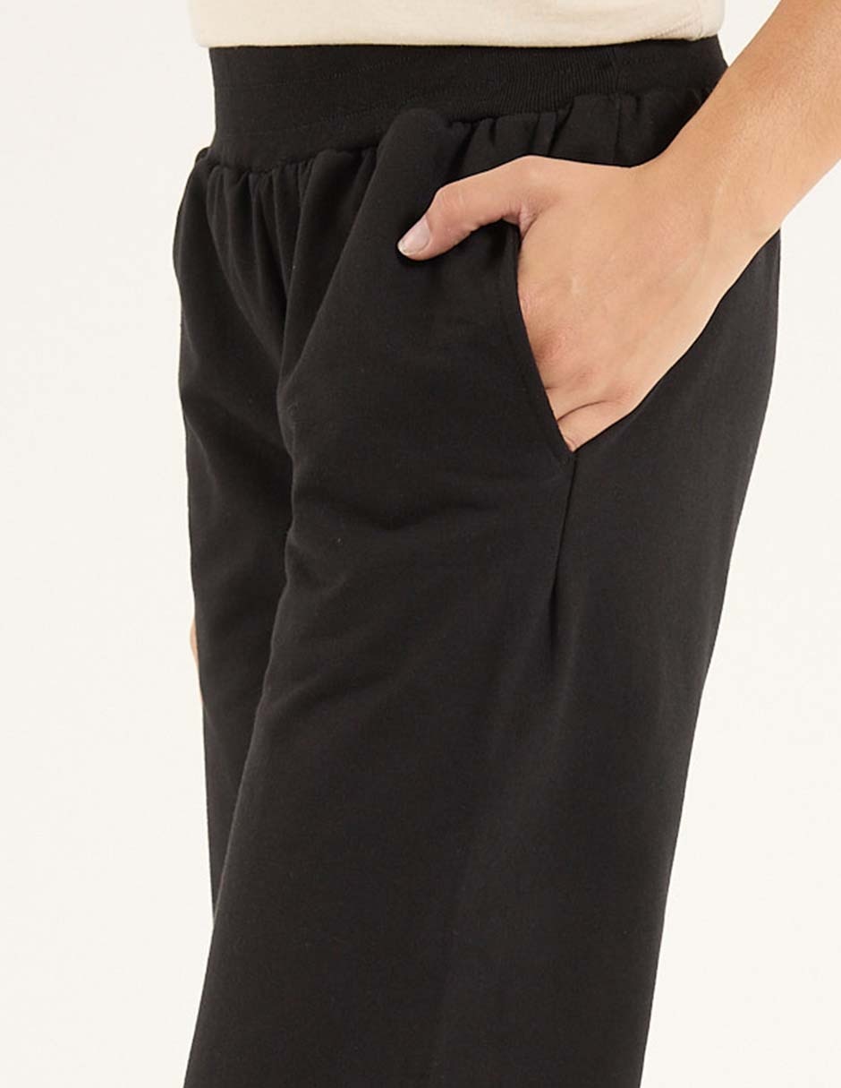 Pants straight con elástico para mujer 4