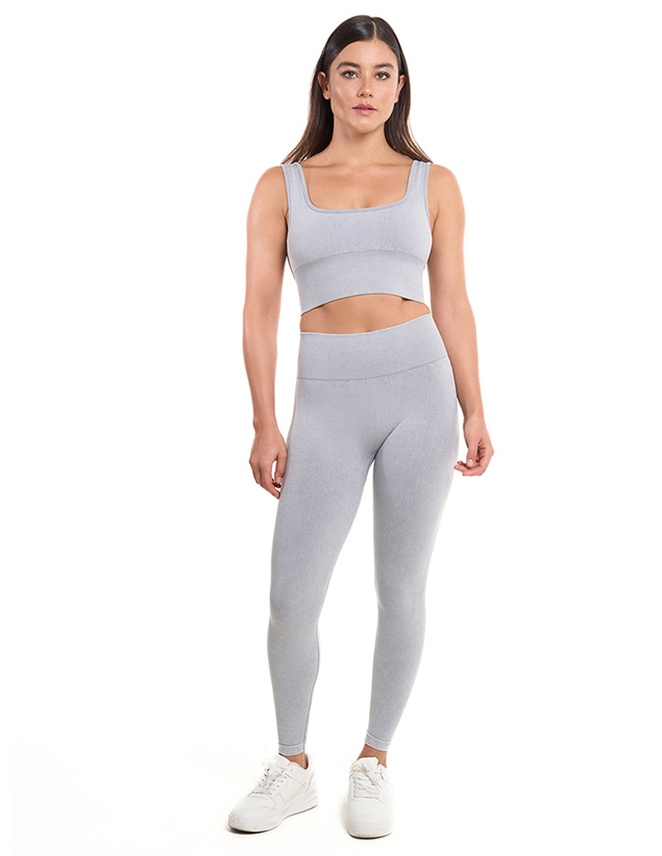 Legging a la cintura alta con elástico para mujer 3