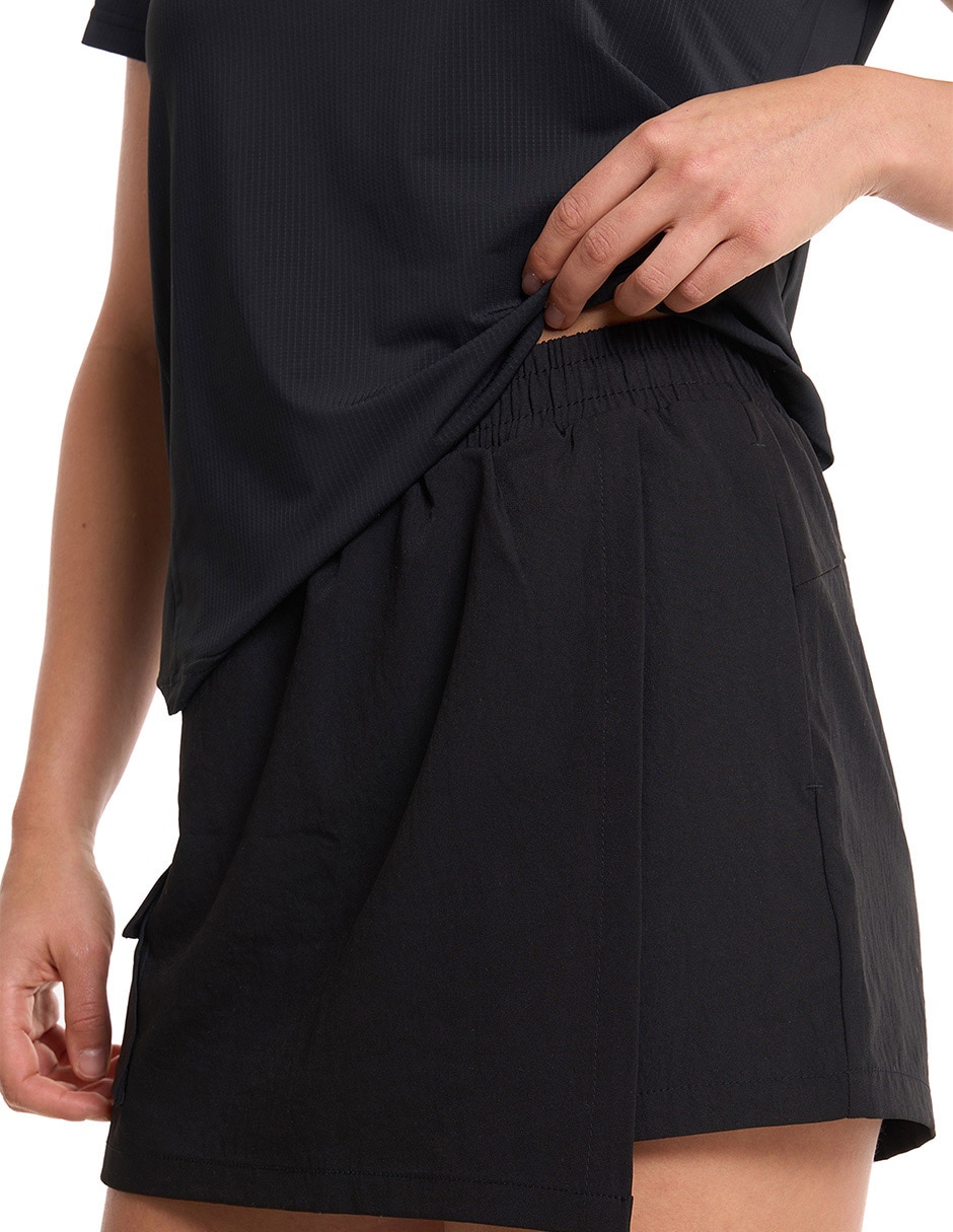 Short efecto doble prenda para entrenamiento mujer 6