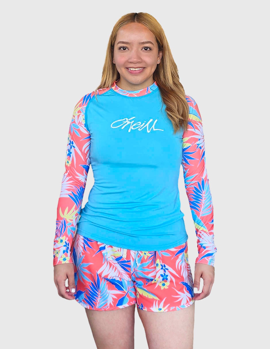 Conjunto traje de baño estampado floral para mujer