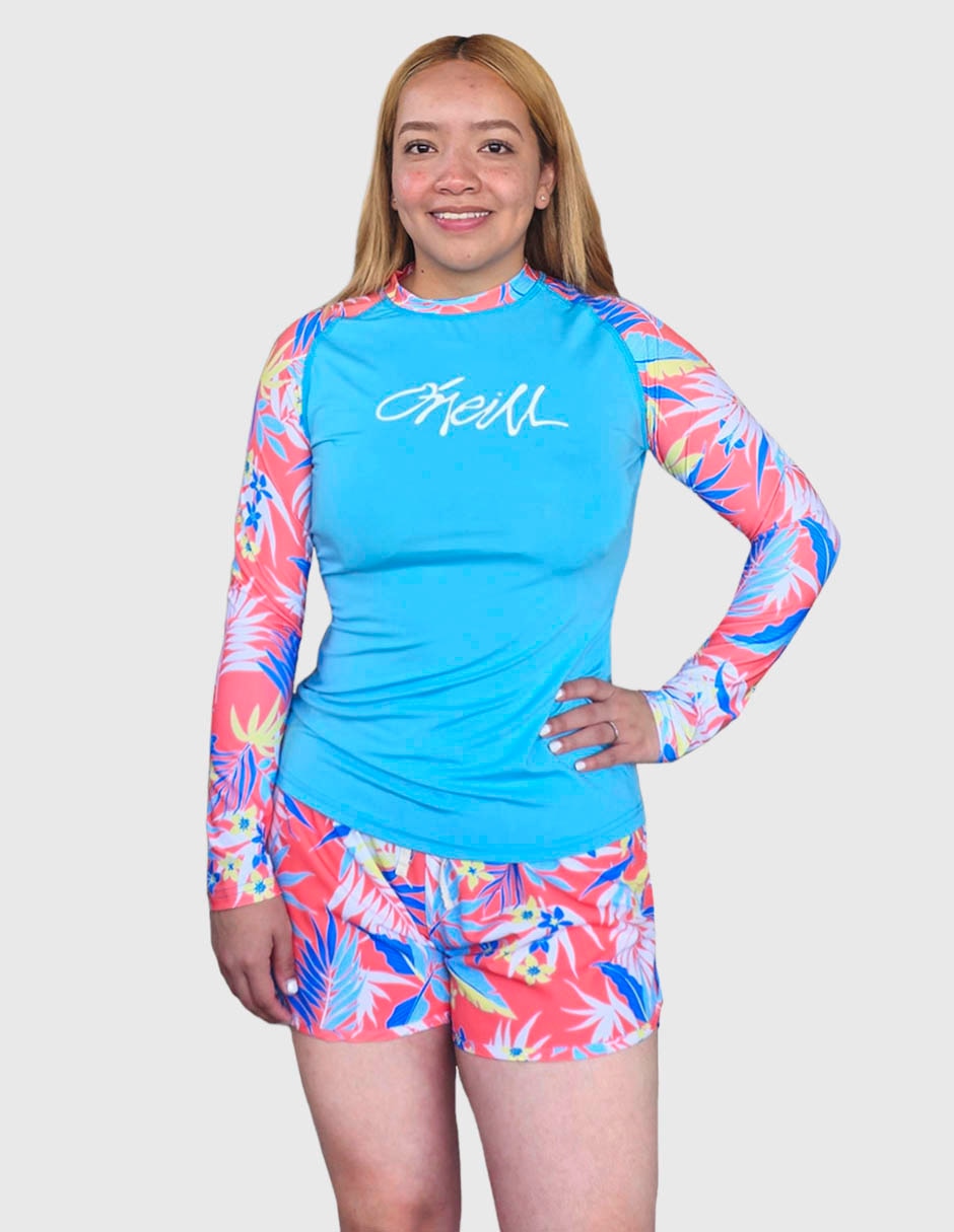 Conjunto traje de baño estampado floral para mujer 3