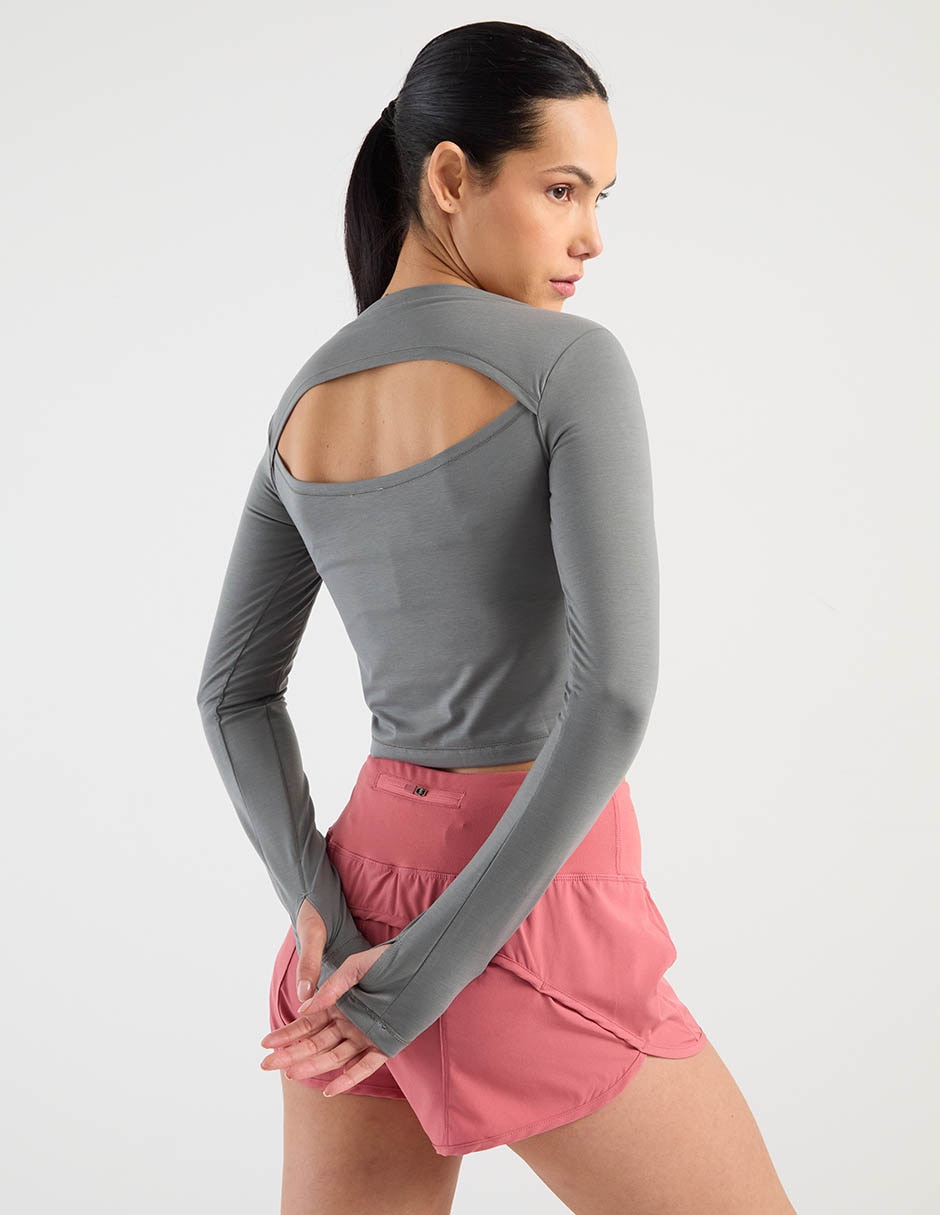 Playera deportiva térmica para entrenamiento de mujer 6