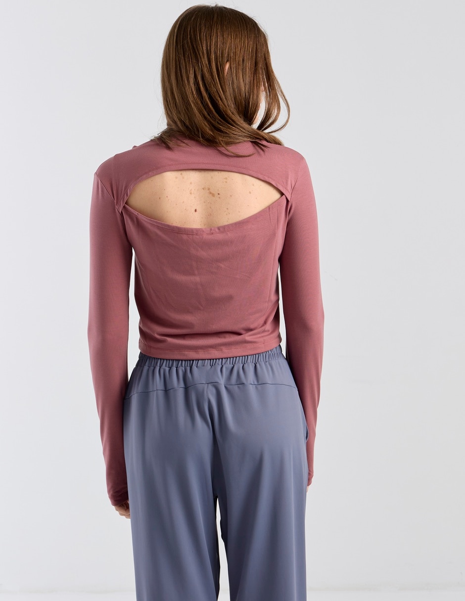 Playera deportiva térmica para entrenamiento de mujer 6