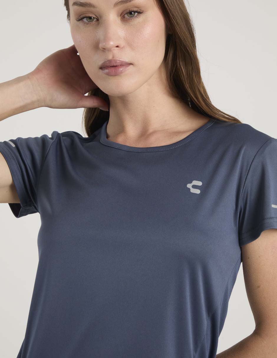 Playera manga corta cuello redondo para mujer 4
