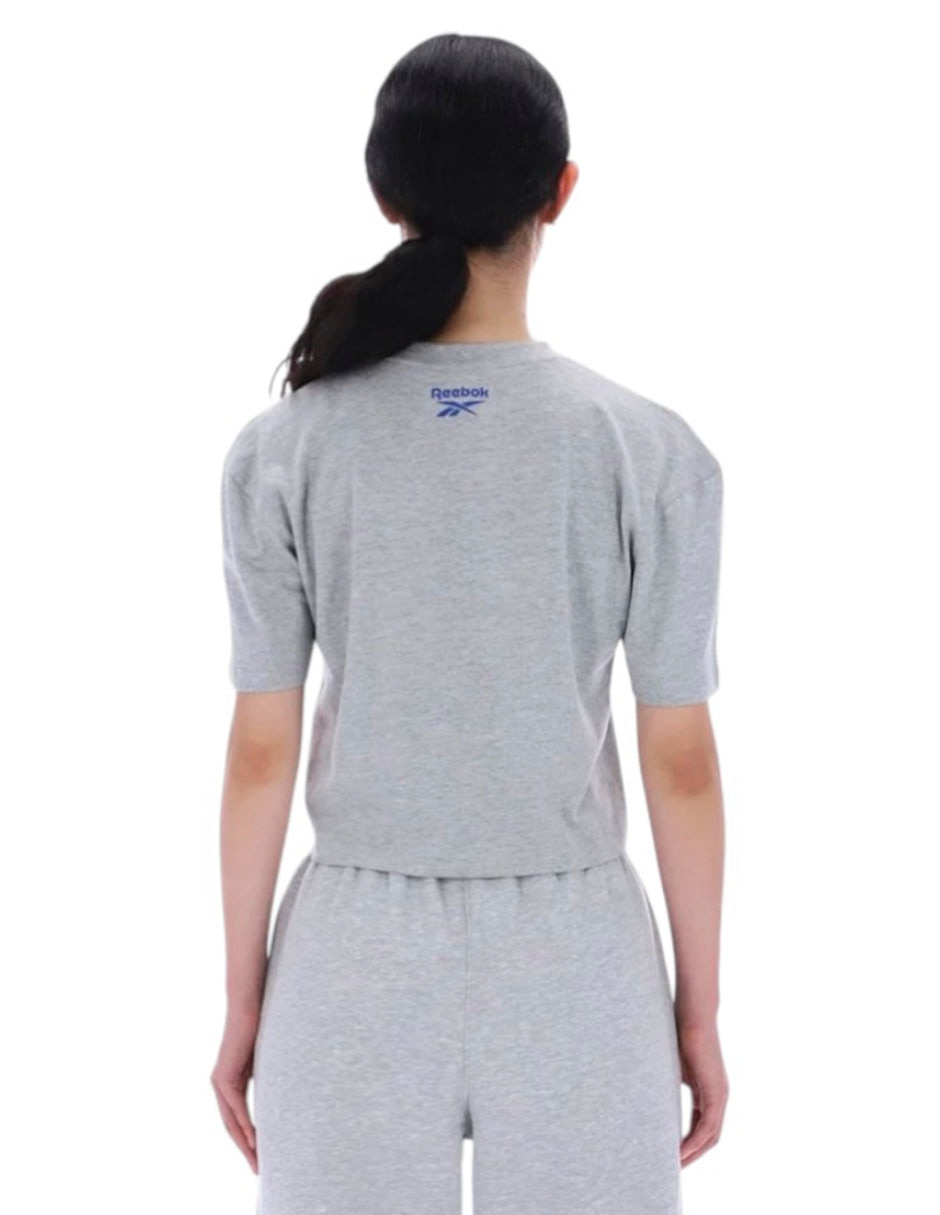 Playera manga corta cuello redondo para mujer 2