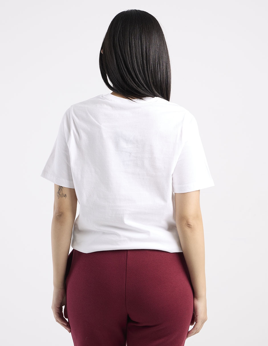 Playera manga corta cuello redondo para mujer 2
